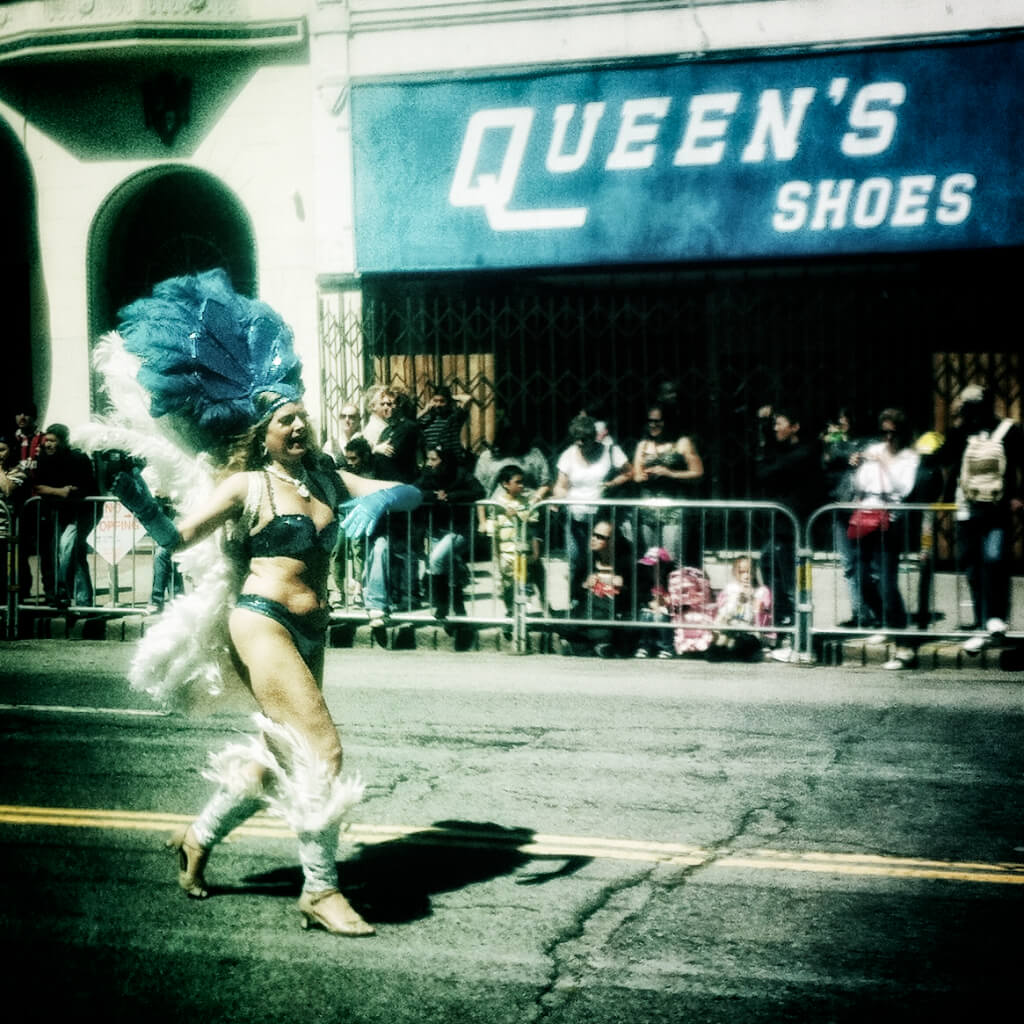 Queen's Shoes, carnival, san francisco, mission
