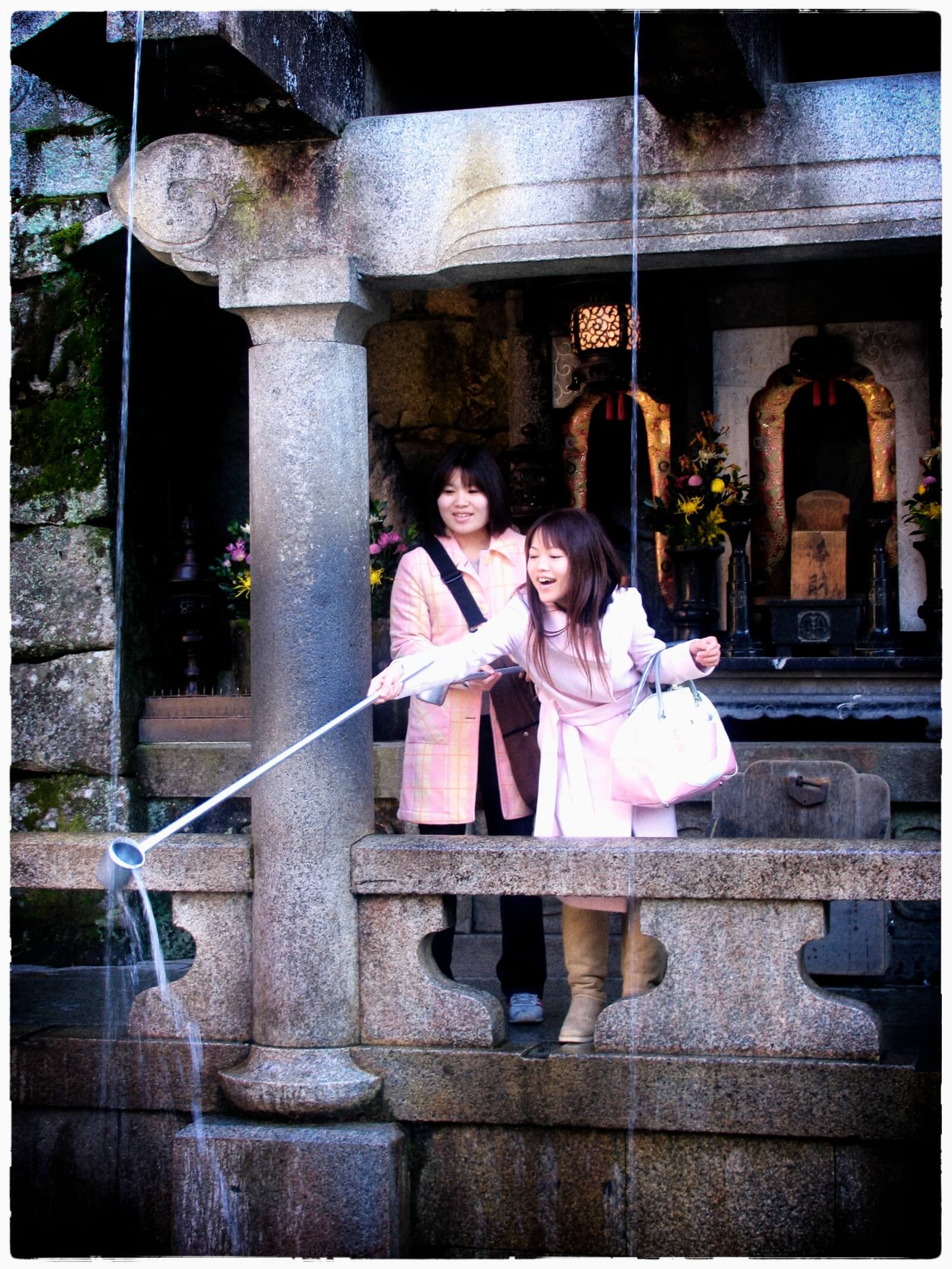 Kiyomizu-dera, Otowa waterfall, Kyoto Temple, Kyoto Japan
