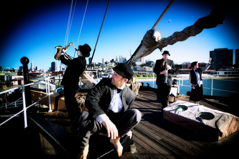 We Players, Rova&nbsp;Saxophone Quartet, InkBoat, Vessels, improvisation, Shinichi Iova Koga, Larry Ochs, site specific dance, performance, bay area