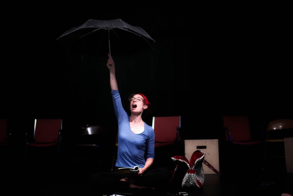 Samuel Beckett, Happy Days, Collected Works, Katie Sigismund, theatre, rehearsal