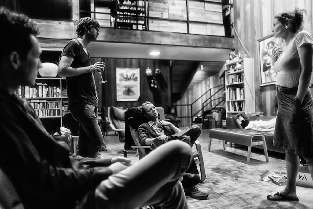 Franconia Production Meeting, Niki Ulehla, Brian Yarish, Nathaniel Berman, Michael Hunter, Franconia Performance