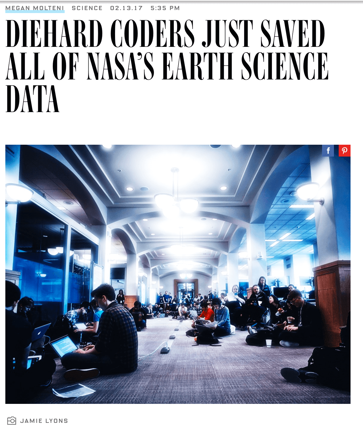 Wired, Magazine, Lyons, Resistance, Berkeley, data rescue, resistance, resist, climate change, NASA, DataRescueSFBay