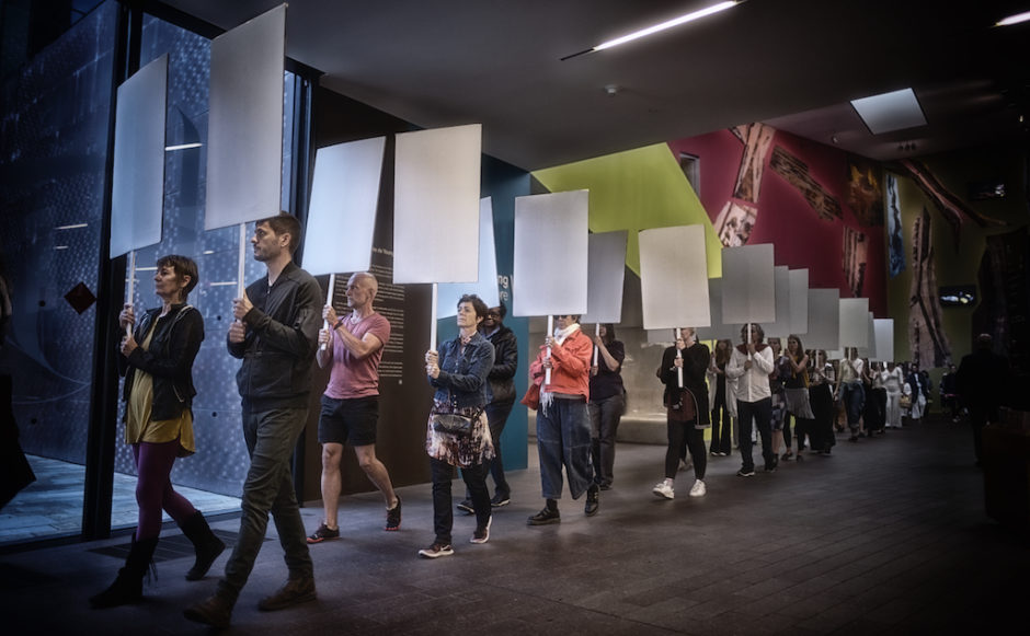 Anna Halprin: <em>Blank Placard Dance</em>, De Young Museum