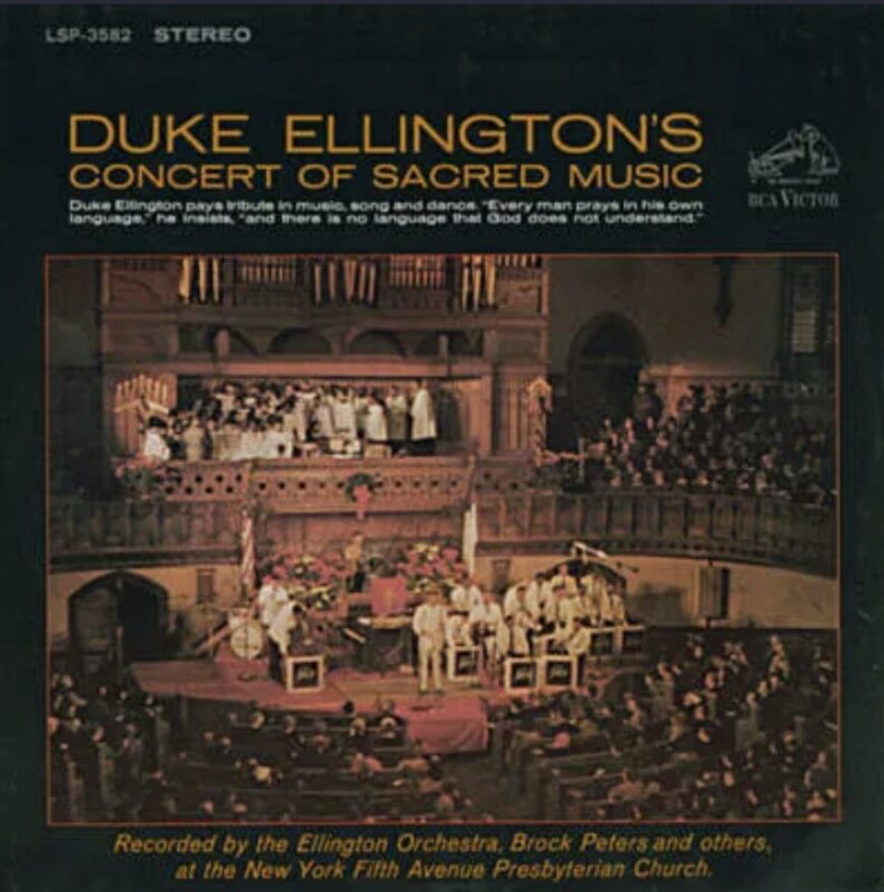 Duke Ellington Grace Cathedral 1965, jazz as sacred music, ecstatic experience through sound, music and physical transcendence, claiming sacred space, rhythm as prayer