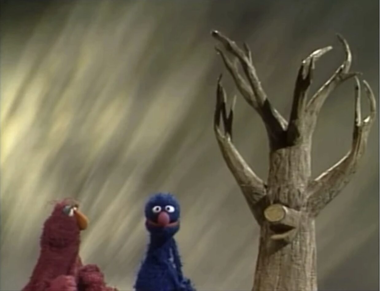 Seasame Street, Muppets, Waiting for Elmo, Waiting for Godot, Samuel Beckett, Monsterpiece Theater, Muppets existentialism children's television
