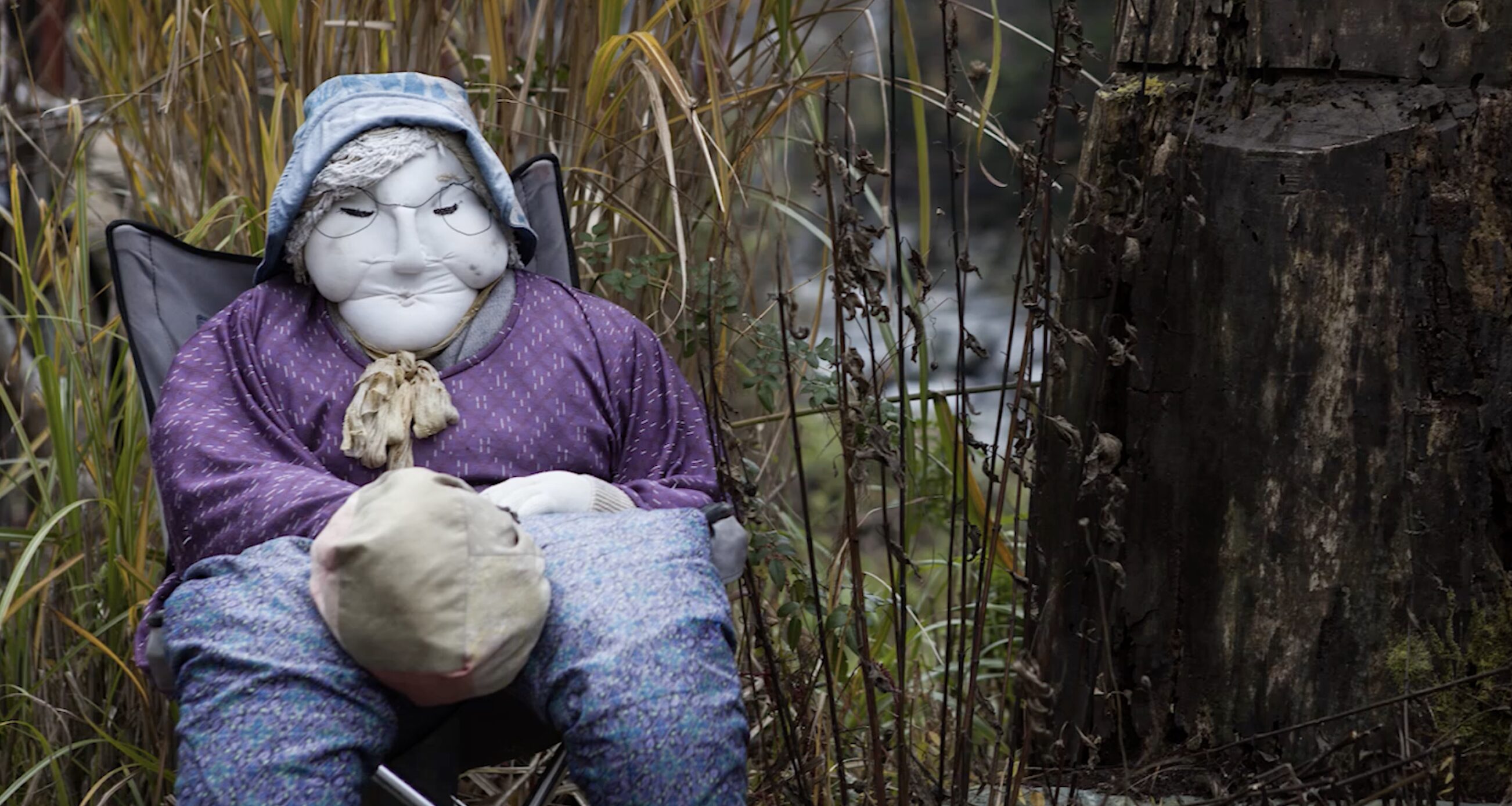 Tsukimi Ayano scarecrow village, Nagoro Japan depopulation, Japanese village scarecrows, Shikoku dying villages